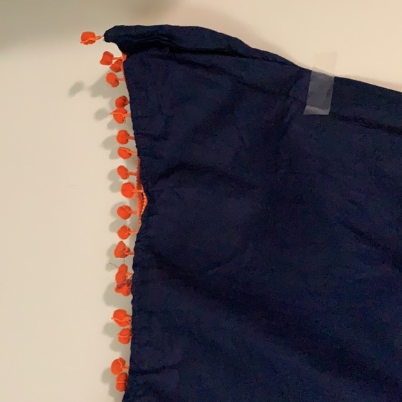 Navy blue plain kurta - Picture 3 of 4